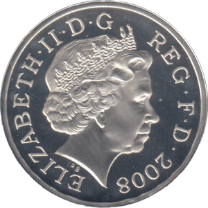 2008 £1 SILVER PROOF - £1 Silver Proof - Cambridgeshire Coins