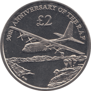 2008 2 POUND 90TH ANNIVERSARY OF THE RAF ( BU ) - WORLD COINS - Cambridgeshire Coins