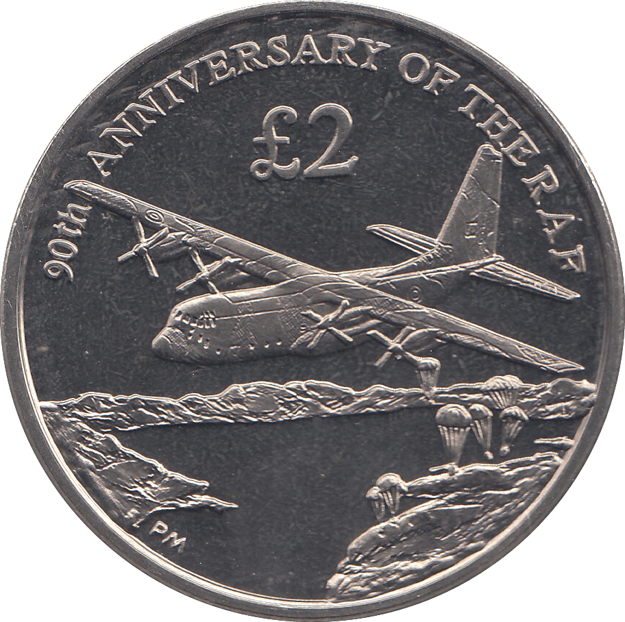 2008 2 POUND 90TH ANNIVERSARY OF THE RAF ( BU ) - WORLD COINS - Cambridgeshire Coins