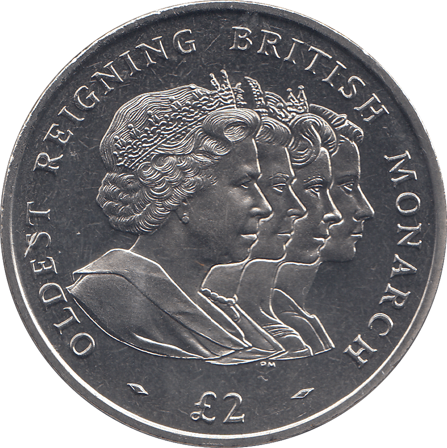 2008 2 POUND OLDEST REIGNING BRITISH MONARCH ( BU ) - WORLD COINS - Cambridgeshire Coins