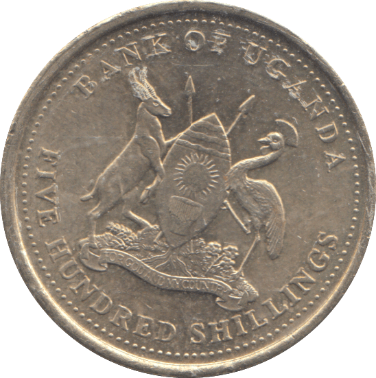 2008 500 SHILLINGS UGANDA - WORLD COINS - Cambridgeshire Coins