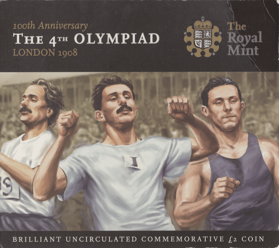 2008 BRILLIANT UNCIRCULATED £2 PRESENTATION PACK 4TH OLYMPIAD LONDON - £2 BU PACK - Cambridgeshire Coins