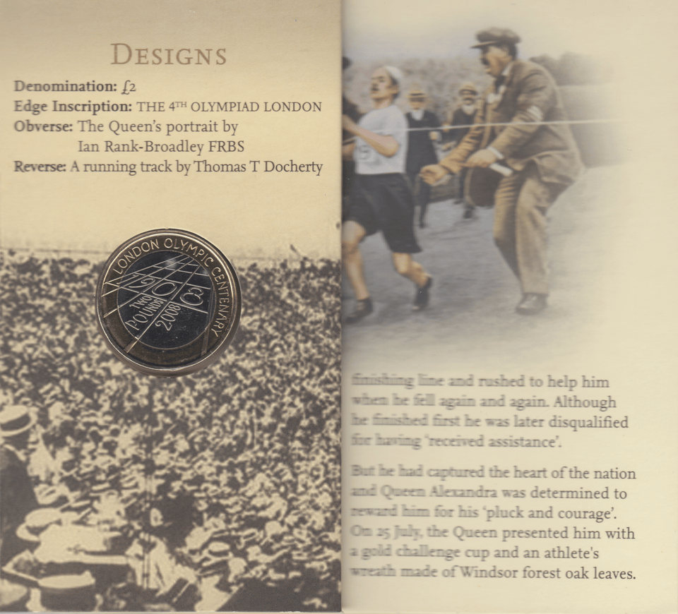 2008 BRILLIANT UNCIRCULATED £2 PRESENTATION PACK 4TH OLYMPIAD LONDON - £2 BU PACK - Cambridgeshire Coins