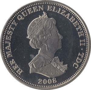 2008 BRILLIANT UNCIRCULATED BIRTH OF LORD NELSON 5 POUNDS TRISTAN DA CUNHA - WORLD COINS - Cambridgeshire Coins