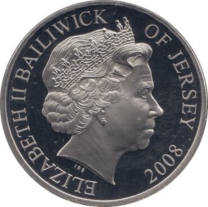 2008 BU JERSEY LEST WE FORGET COIN FIVE POUNDS - WORLD COINS - Cambridgeshire Coins