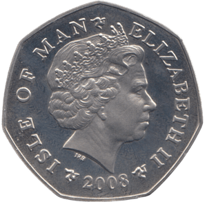 2008 CHRISTMAS 50P FOUR CALLING BIRD ISLE OF MAN ( BUNC ) - 50P REGIONAL ISSUES - Cambridgeshire Coins
