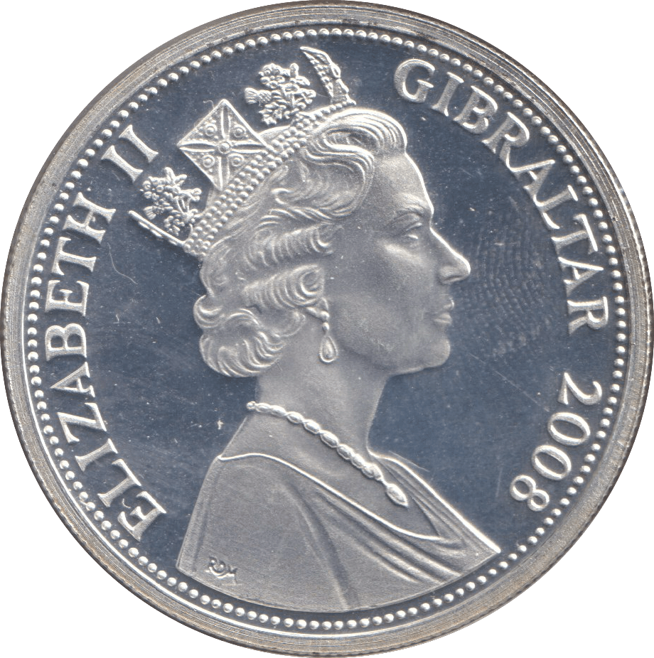 2008 CROWN SILVER PROOF - WORLD COINS - Cambridgeshire Coins