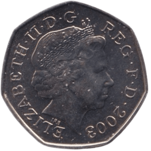 2008 FIFTY PENCE ( BU ) - 50p BU - Cambridgeshire Coins