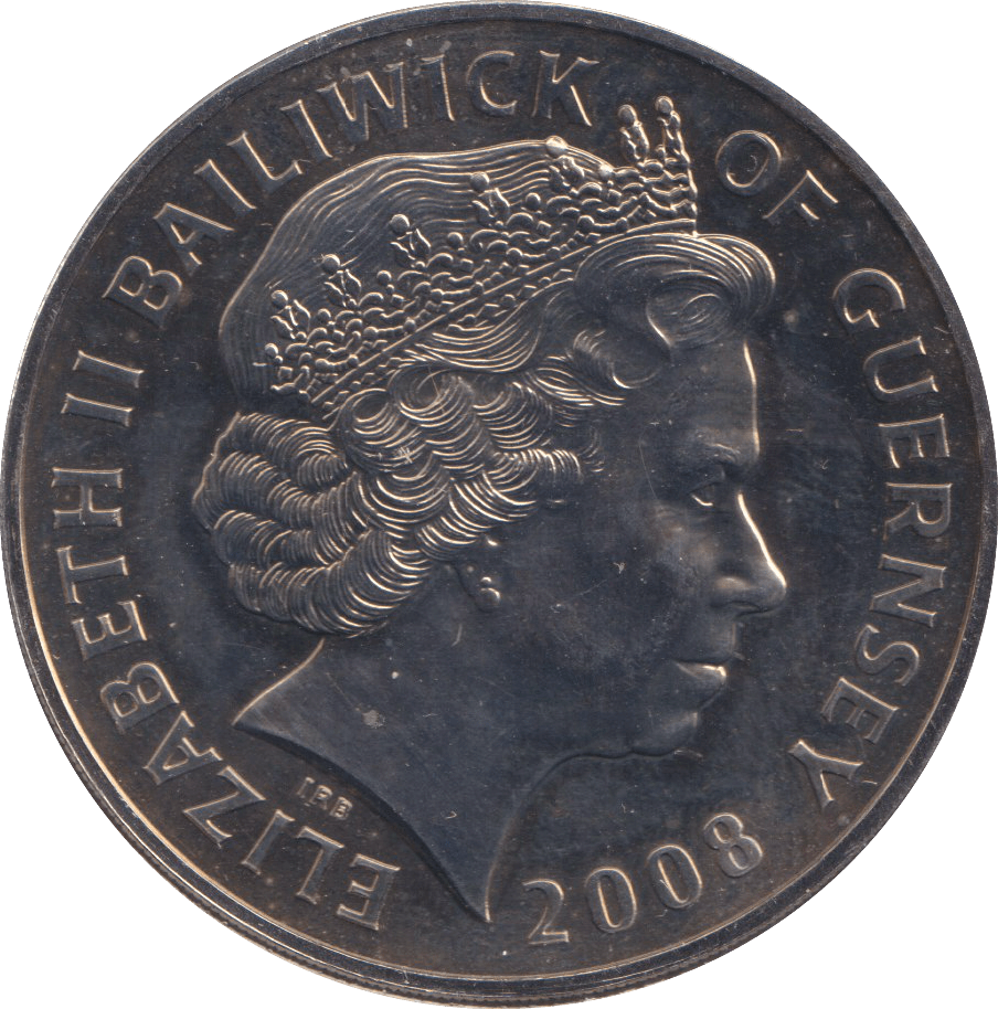 2008 FIVE POUND BAILIWICK OF GUERNSEY BU - WORLD COINS - Cambridgeshire Coins