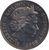 2008 FIVE POUND BAILIWICK OF GUERNSEY BU - WORLD COINS - Cambridgeshire Coins