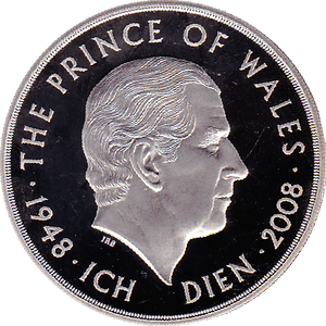 2008 FIVE POUND COIN PROOF PRINCE OF WALES