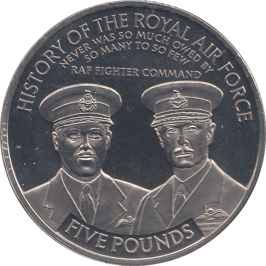 2008 FIVE POUNDS HISTORY OF THE ROYAL AIR FORCE RAF FIGHTER COMMAND - WORLD COINS - Cambridgeshire Coins