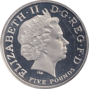 2008 FIVE POUNDS SILVER PROOF CHARLES - SILVER WORLD COINS - Cambridgeshire Coins