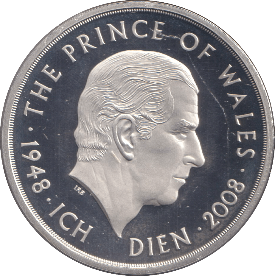 2008 FIVE POUNDS SILVER PROOF CHARLES - SILVER WORLD COINS - Cambridgeshire Coins