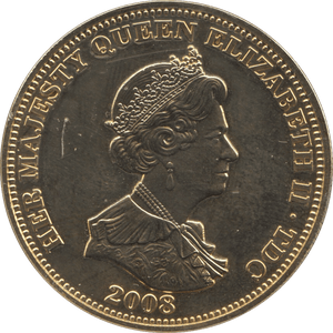 2008 FIVE POUNDS TRISTAN DA CUNHA - SILVER WORLD COINS - Cambridgeshire Coins
