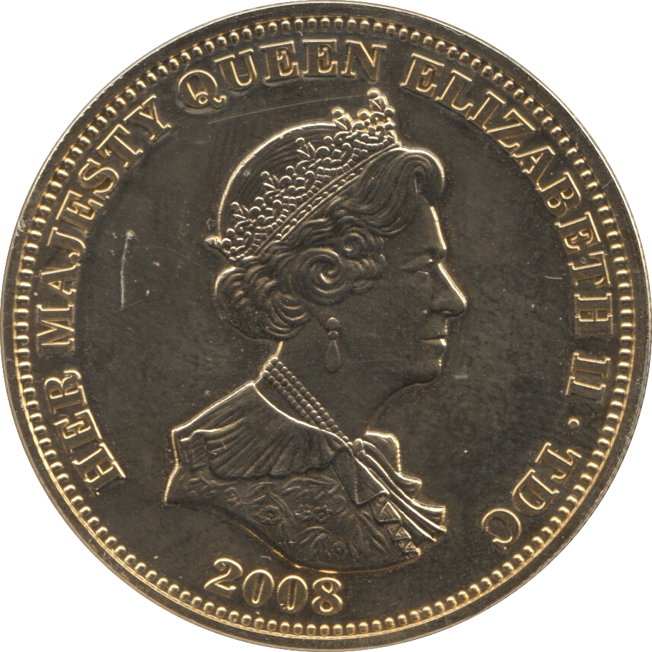 2008 FIVE POUNDS TRISTAN DA CUNHA - SILVER WORLD COINS - Cambridgeshire Coins