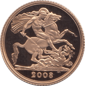 2008 GOLD HALF SOVEREIGN ( PROOF ) - HALF SOVEREIGN - Cambridgeshire Coins