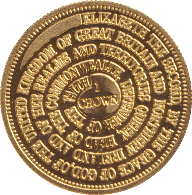 2008 GOLD PROOF ONE CROWN TRISTAN DA CUNHA - GOLD WORLD COINS - Cambridgeshire Coins