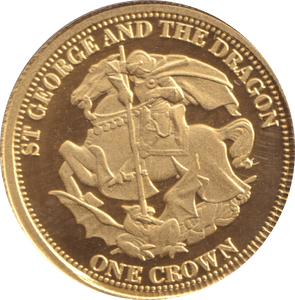 2008 GOLD PROOF ONE CROWN TRISTAN DA CUNHA - GOLD WORLD COINS - Cambridgeshire Coins