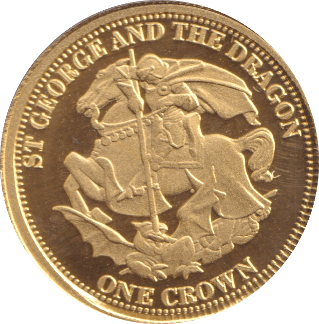 2008 GOLD PROOF ONE CROWN TRISTAN DA CUNHA - GOLD WORLD COINS - Cambridgeshire Coins
