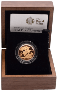 2008 GOLD PROOF SOVEREIGN BOXED - GOLD PROOF SOVEREIGNS - Cambridgeshire Coins