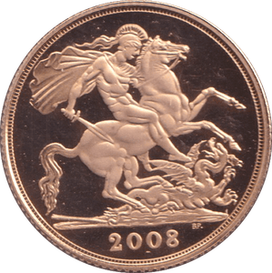 2008 GOLD SOVEREIGN ( PROOF ) - SOVEREIGN - Cambridgeshire Coins