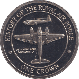 2008 ONE CROWN HISTORY OF THE RAF - DE HAVILLAND MOSQUITO - CROWN - Cambridgeshire Coins