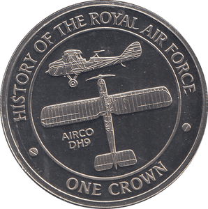 2008 ONE CROWN HISTORY OF THE ROYAL AIR FORCE ( BU ) - WORLD COINS - Cambridgeshire Coins