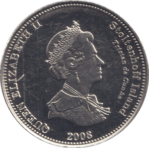 2008 ONE CROWN STOLTENHOFF ISLAND TRISTAN DA CUNHA - WORLD COINS - Cambridgeshire Coins