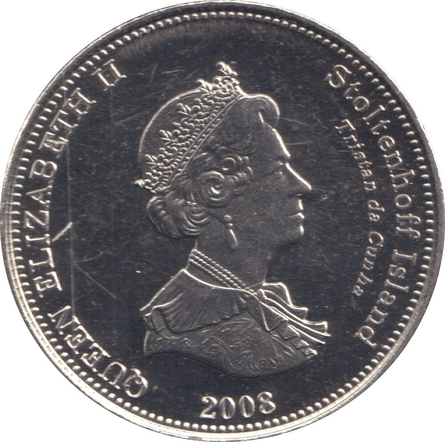 2008 ONE CROWN STOLTENHOFF ISLAND TRISTAN DA CUNHA - WORLD COINS - Cambridgeshire Coins