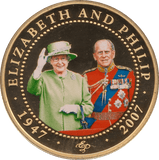 2008 ONE DOLLAR BU COOK ISLANDS ELIZABETH AND PHILIP 2 - WORLD COINS - Cambridgeshire Coins