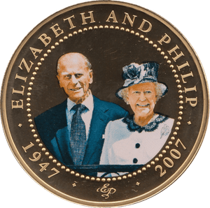 2008 ONE DOLLAR BU COOK ISLANDS ELIZABETH AND PHILIP 3 - WORLD COINS - Cambridgeshire Coins