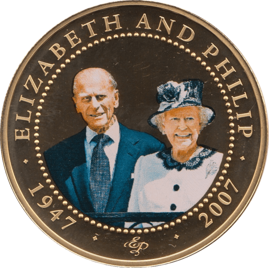 2008 ONE DOLLAR BU COOK ISLANDS ELIZABETH AND PHILIP 3 - WORLD COINS - Cambridgeshire Coins