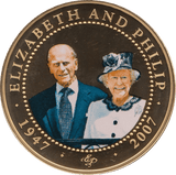 2008 ONE DOLLAR BU COOK ISLANDS ELIZABETH AND PHILIP 3 - WORLD COINS - Cambridgeshire Coins