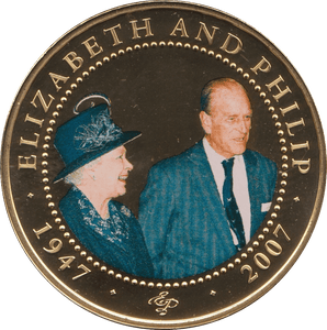 2008 ONE DOLLAR BU COOK ISLANDS ELIZABETH AND PHILIP 4 - WORLD COINS - Cambridgeshire Coins