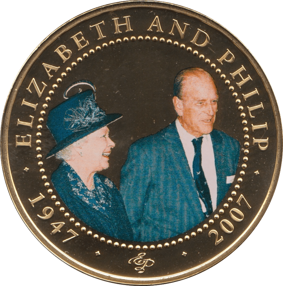 2008 ONE DOLLAR BU COOK ISLANDS ELIZABETH AND PHILIP 4 - WORLD COINS - Cambridgeshire Coins