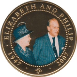 2008 ONE DOLLAR BU COOK ISLANDS ELIZABETH AND PHILIP 4 - WORLD COINS - Cambridgeshire Coins