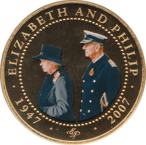 2008 ONE DOLLAR BU COOK ISLANDS ELIZABETH AND PHILIP 6 - WORLD COINS - Cambridgeshire Coins
