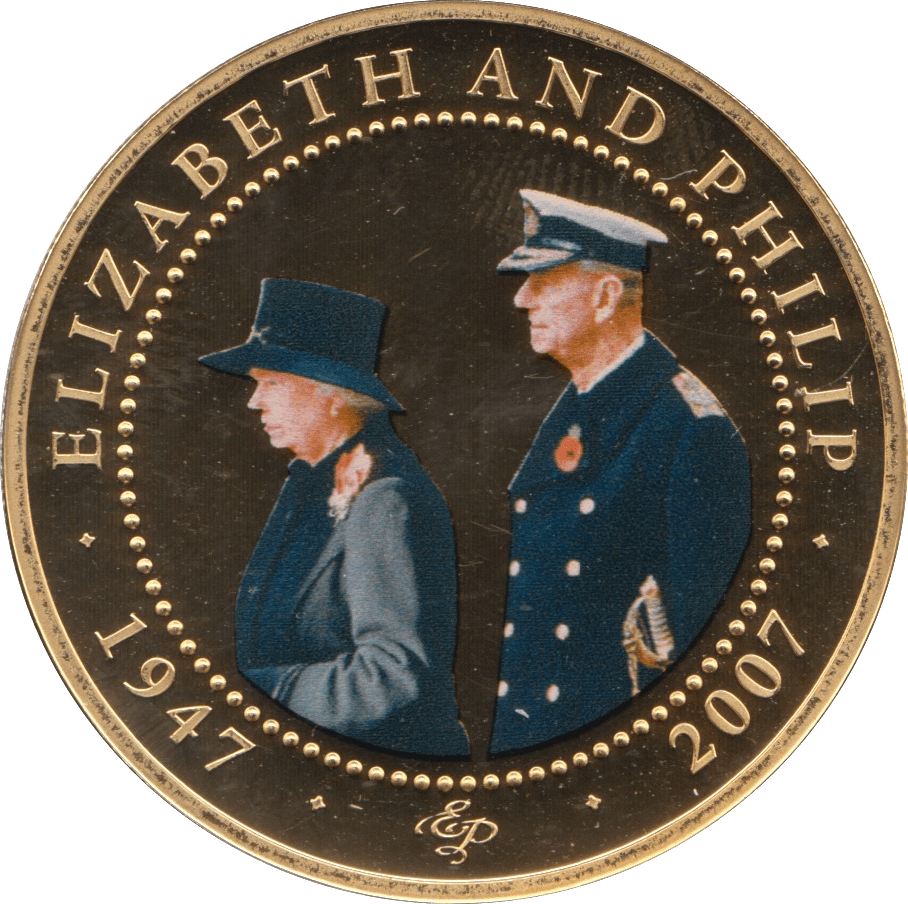 2008 ONE DOLLAR BU COOK ISLANDS ELIZABETH AND PHILIP 6 - WORLD COINS - Cambridgeshire Coins