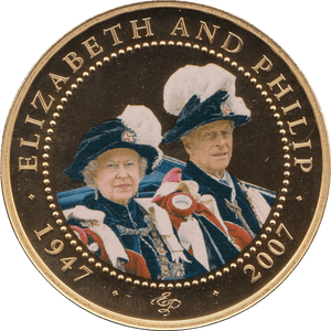 2008 ONE DOLLAR BU COOK ISLANDS ELIZABETH AND PHILIP 7 - WORLD COINS - Cambridgeshire Coins
