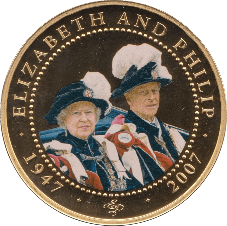 2008 ONE DOLLAR BU COOK ISLANDS ELIZABETH AND PHILIP 7 - WORLD COINS - Cambridgeshire Coins