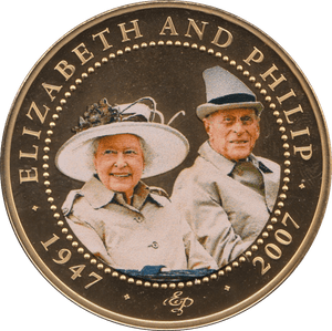 2008 ONE DOLLAR BU COOK ISLANDS ELIZABETH AND PHILIP 8 - WORLD COINS - Cambridgeshire Coins