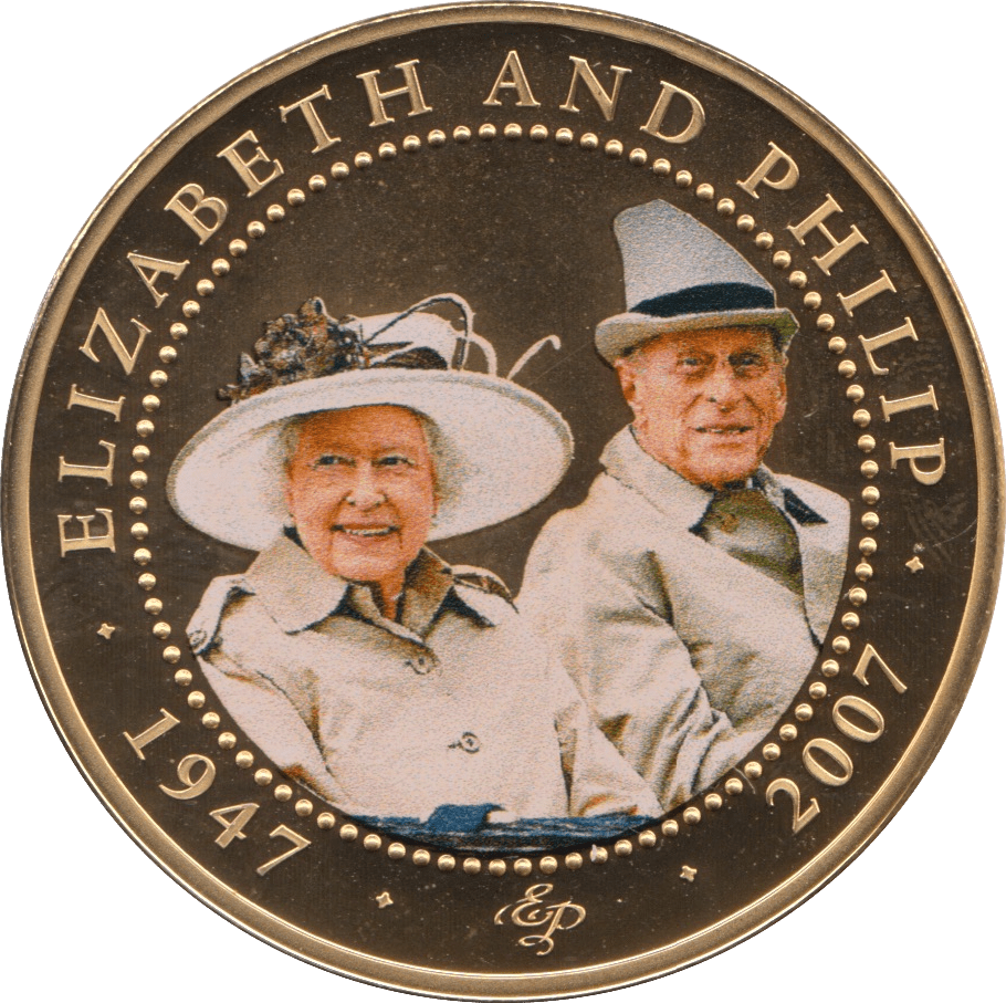 2008 ONE DOLLAR BU COOK ISLANDS ELIZABETH AND PHILIP 8 - WORLD COINS - Cambridgeshire Coins