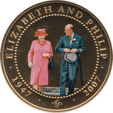 2008 ONE DOLLAR BU COOK ISLANDS ELIZABETH AND PHILIP 9 - WORLD COINS - Cambridgeshire Coins