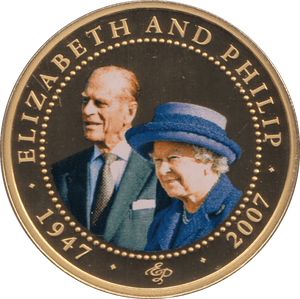 2008 ONE DOLLAR COOK ISLANDS ELIZABETH AND PHILIP 34 - ONE DOLLAR - Cambridgeshire Coins
