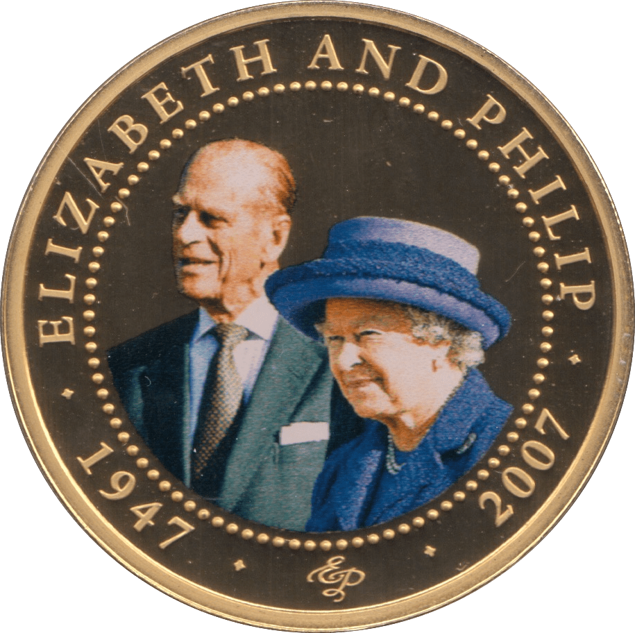 2008 ONE DOLLAR COOK ISLANDS ELIZABETH AND PHILIP 34 - ONE DOLLAR - Cambridgeshire Coins