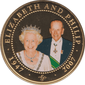 2008 ONE DOLLAR COOK ISLANDS ELIZABETH AND PHILIP 35 - ONE DOLLAR - Cambridgeshire Coins