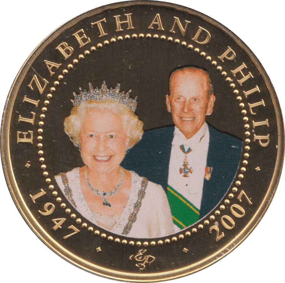 2008 ONE DOLLAR COOK ISLANDS ELIZABETH AND PHILIP 35 - ONE DOLLAR - Cambridgeshire Coins