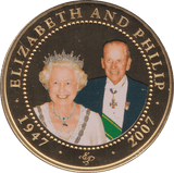 2008 ONE DOLLAR COOK ISLANDS ELIZABETH AND PHILIP 35 - ONE DOLLAR - Cambridgeshire Coins