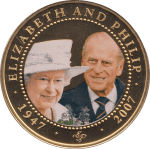 2008 ONE DOLLAR COOK ISLANDS ELIZABETH AND PHILIP 36 - ONE DOLLAR - Cambridgeshire Coins